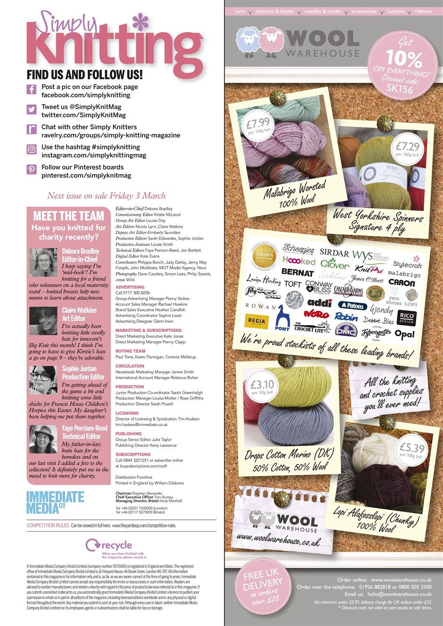 Simply Knitting Preview Pages