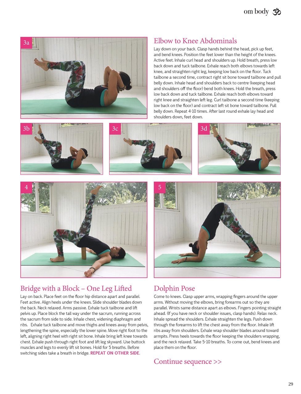 OM Yoga Magazine Preview Pages