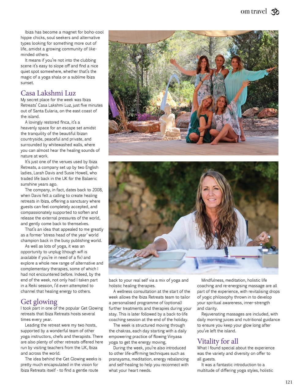 OM Yoga Magazine Preview Pages