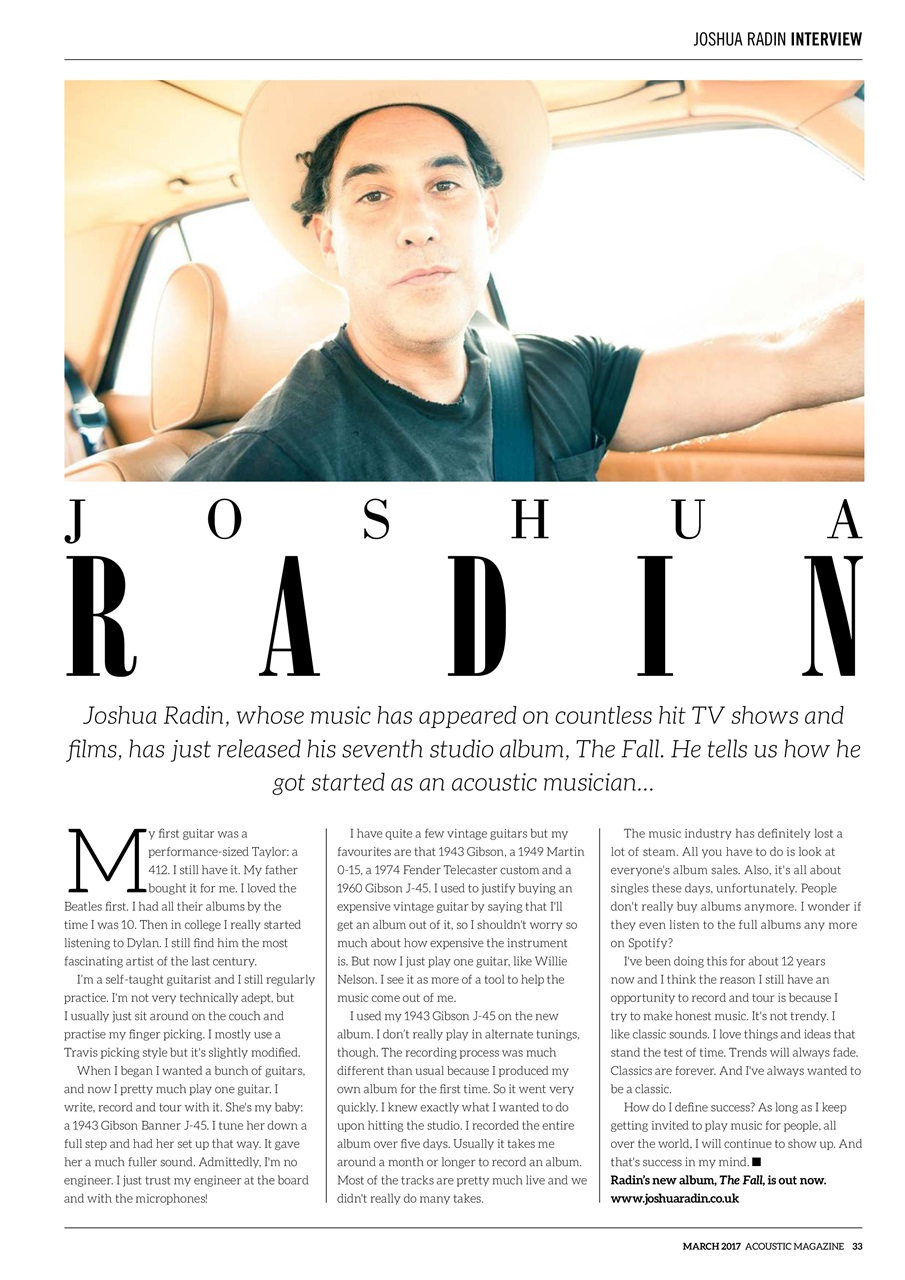 Acoustic Preview Pages