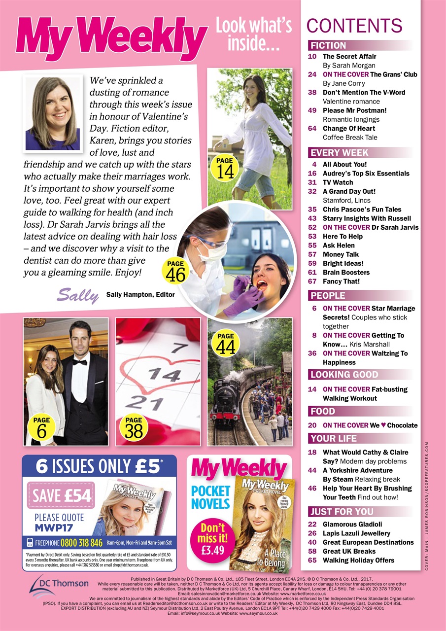 My Weekly Preview Pages