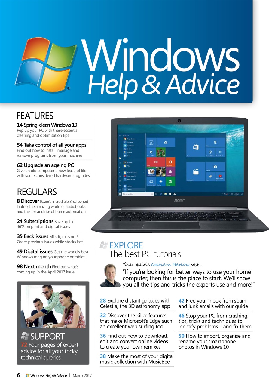 Windows Help & Advice Preview Pages
