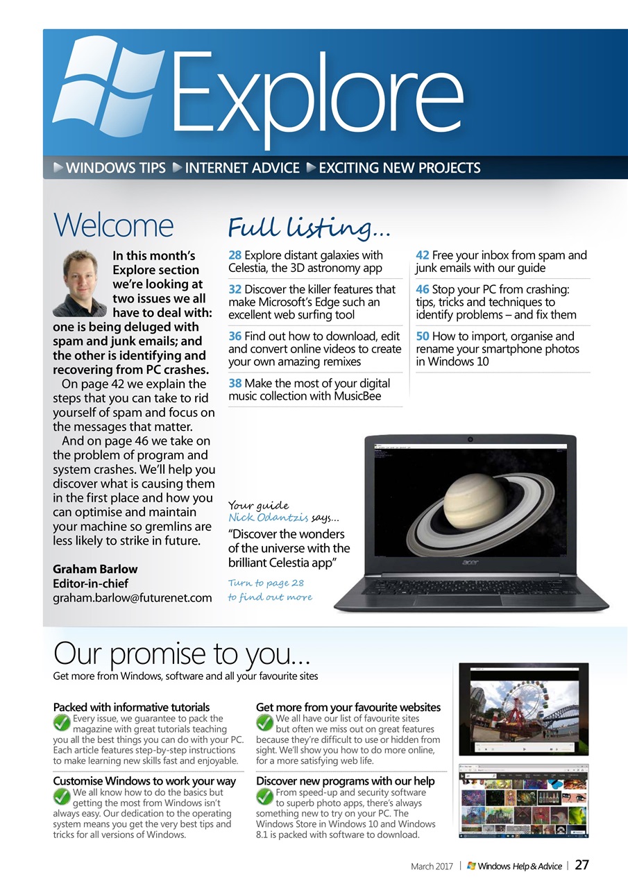 Windows Help & Advice Preview Pages