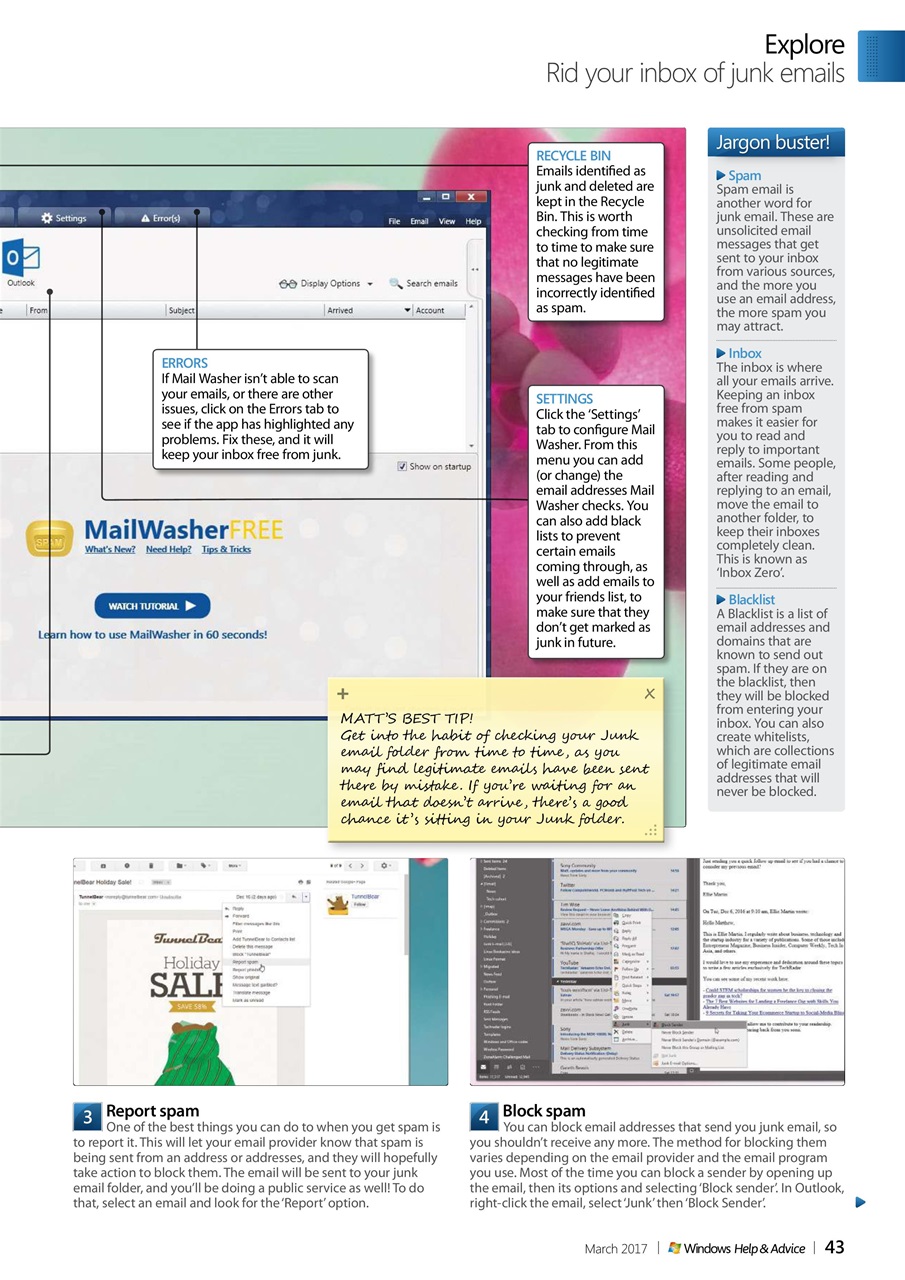 Windows Help & Advice Preview Pages