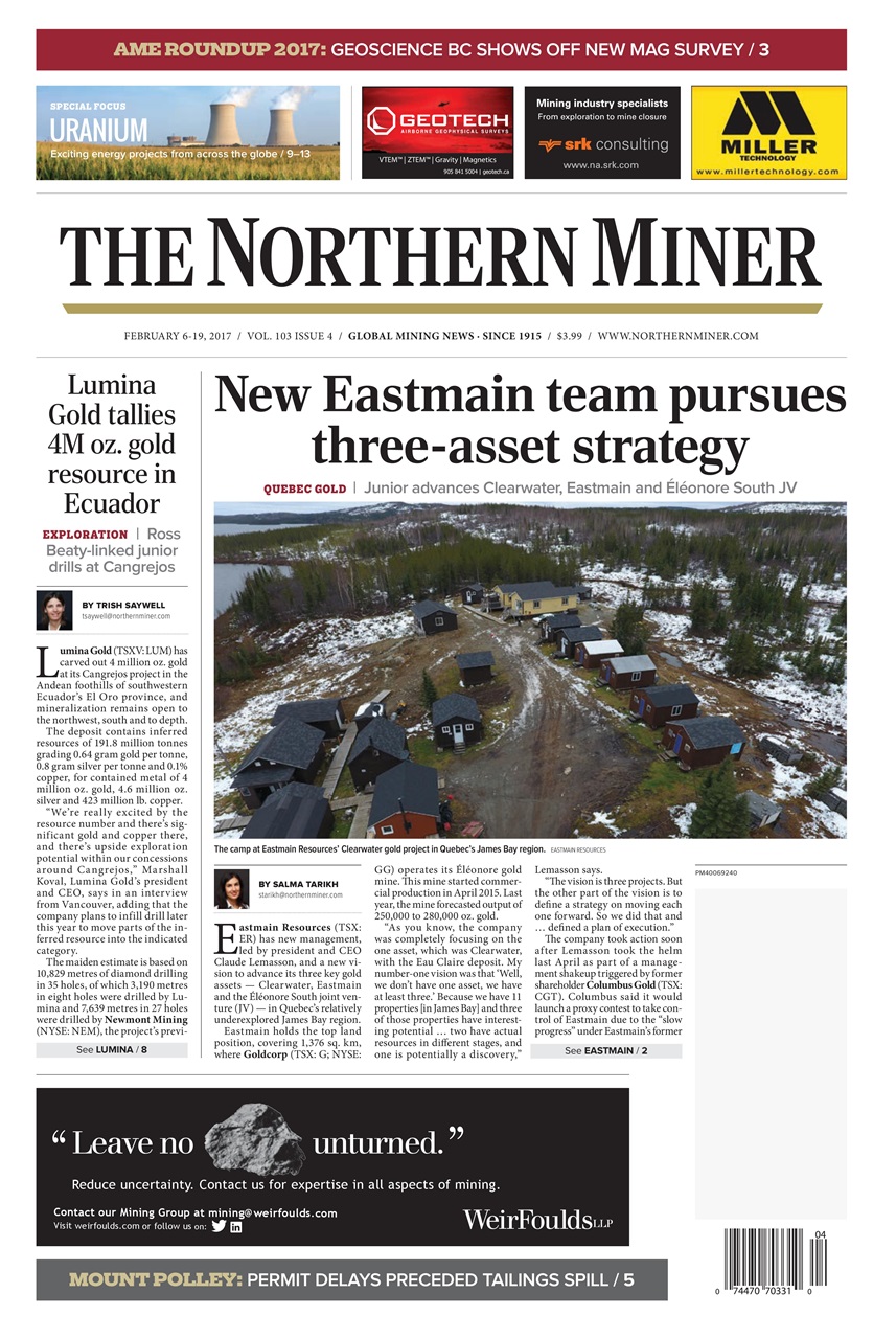 The Northern Miner Preview Pages