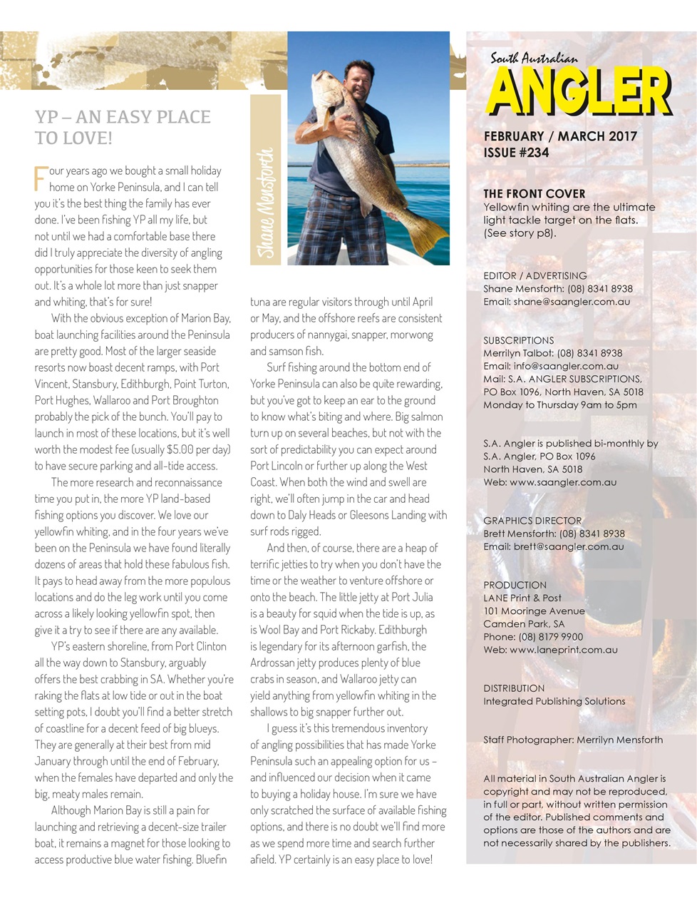 South Australian Angler Preview Pages