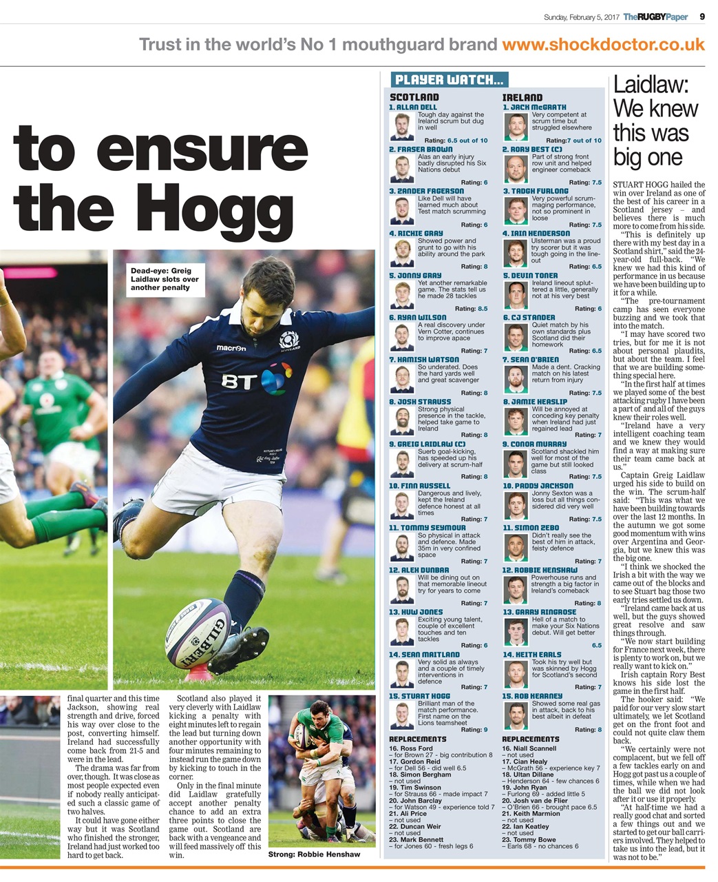 The Rugby Paper Preview Pages