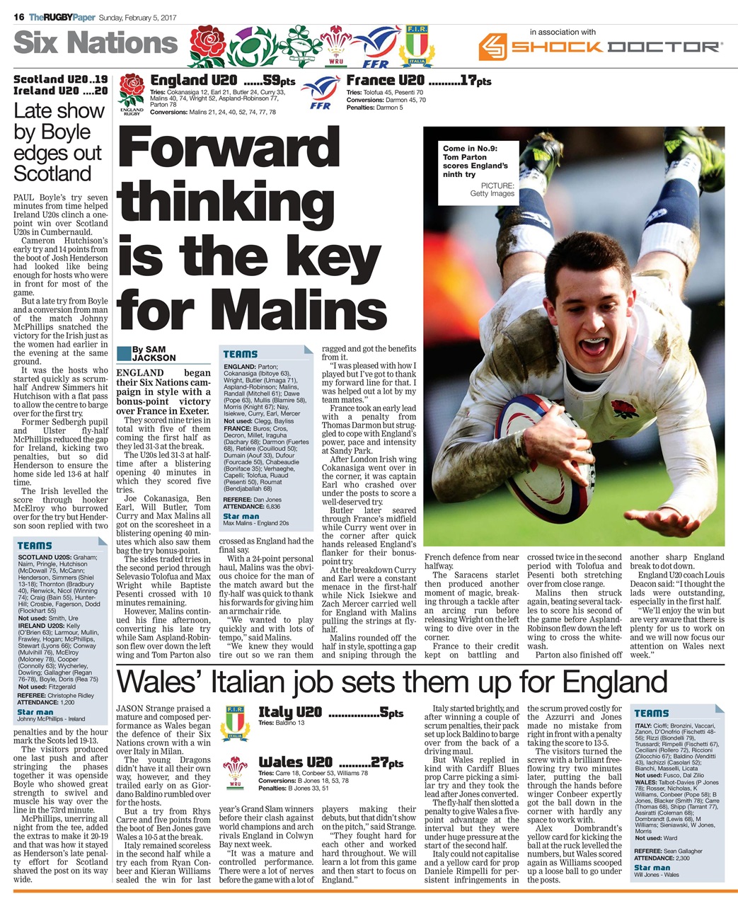The Rugby Paper Preview Pages