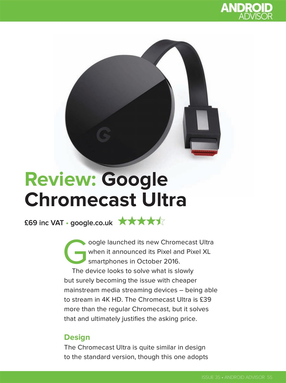 Android Advisor Preview Pages