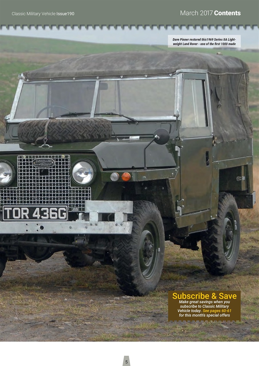 Classic Military Vehicle Preview Pages