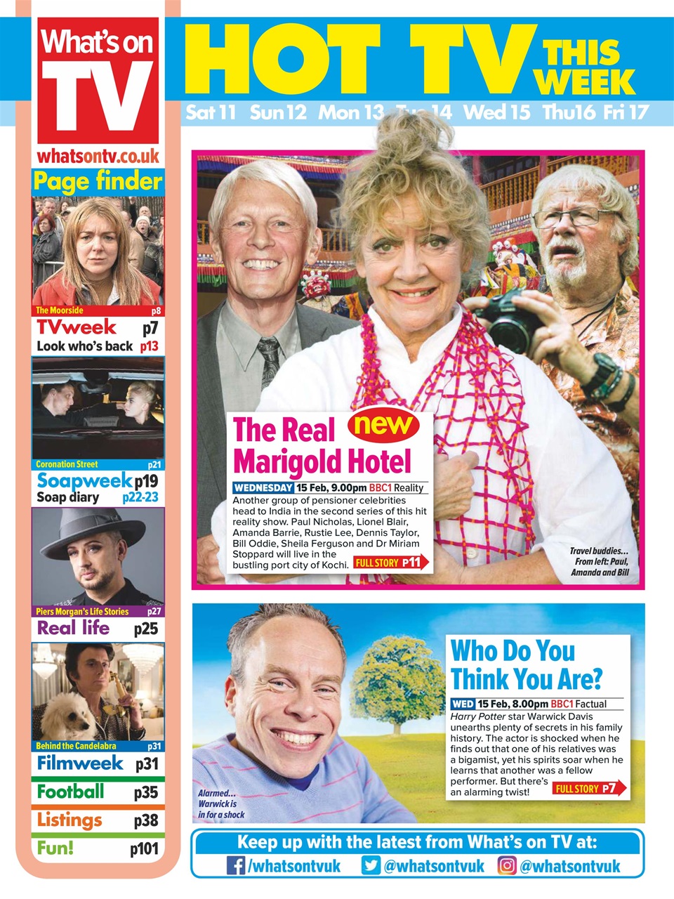 What's on TV Preview Pages