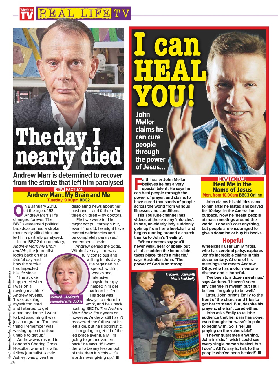 What's on TV Preview Pages