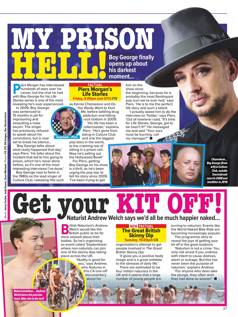 What's on TV Preview Pages