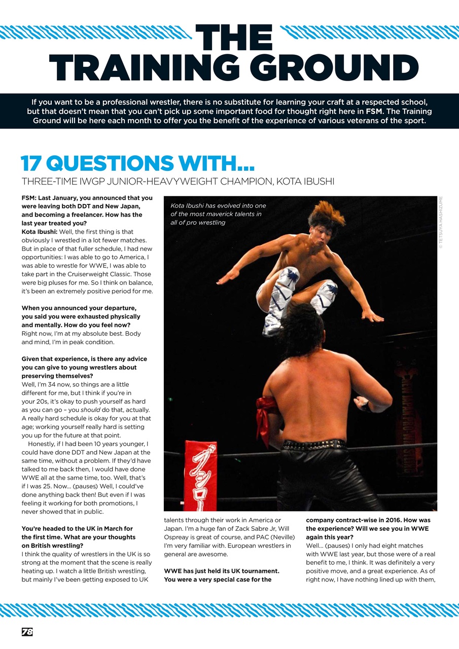Wrestletalk Magazine Preview Pages