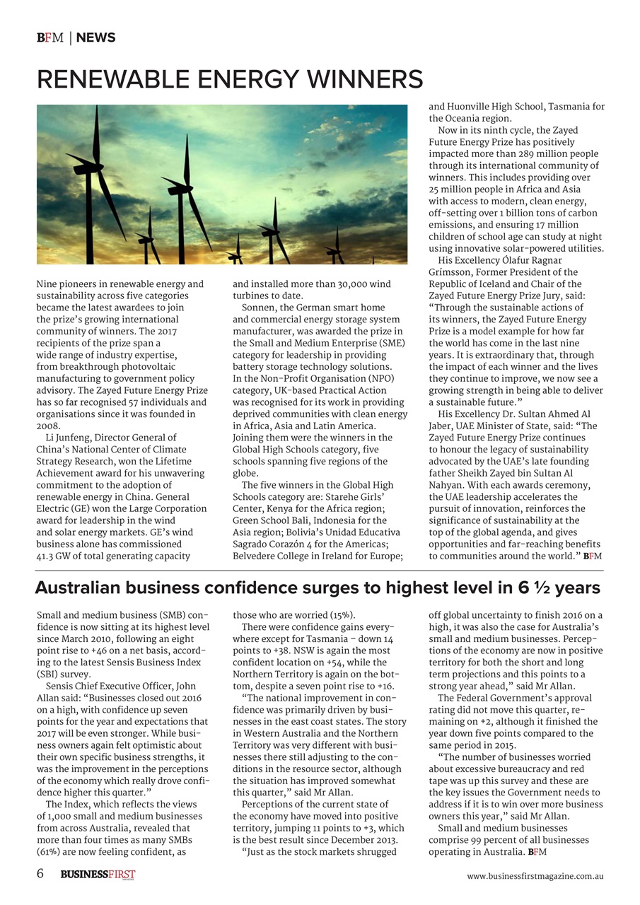 Business First Magazine Preview Pages