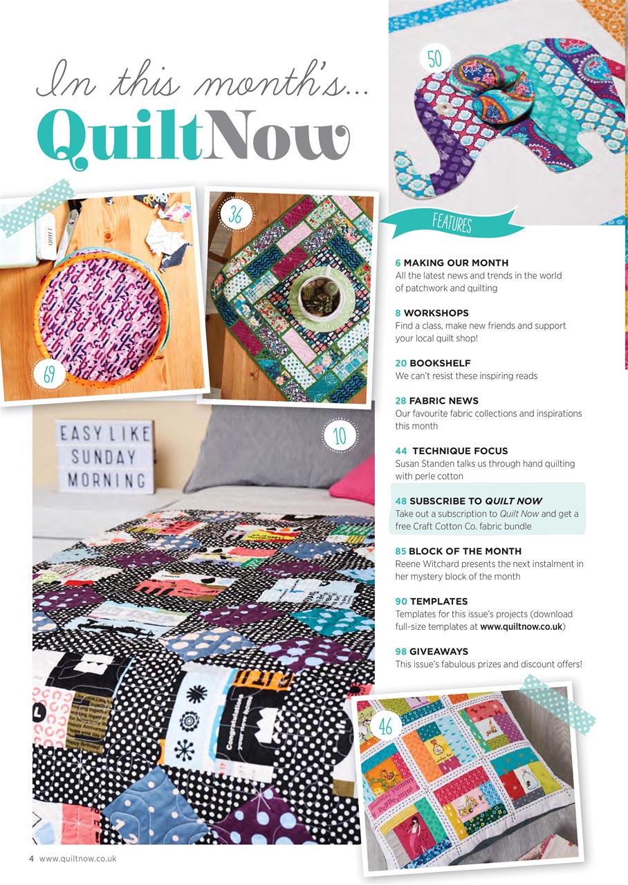 Quilt Now Preview Pages