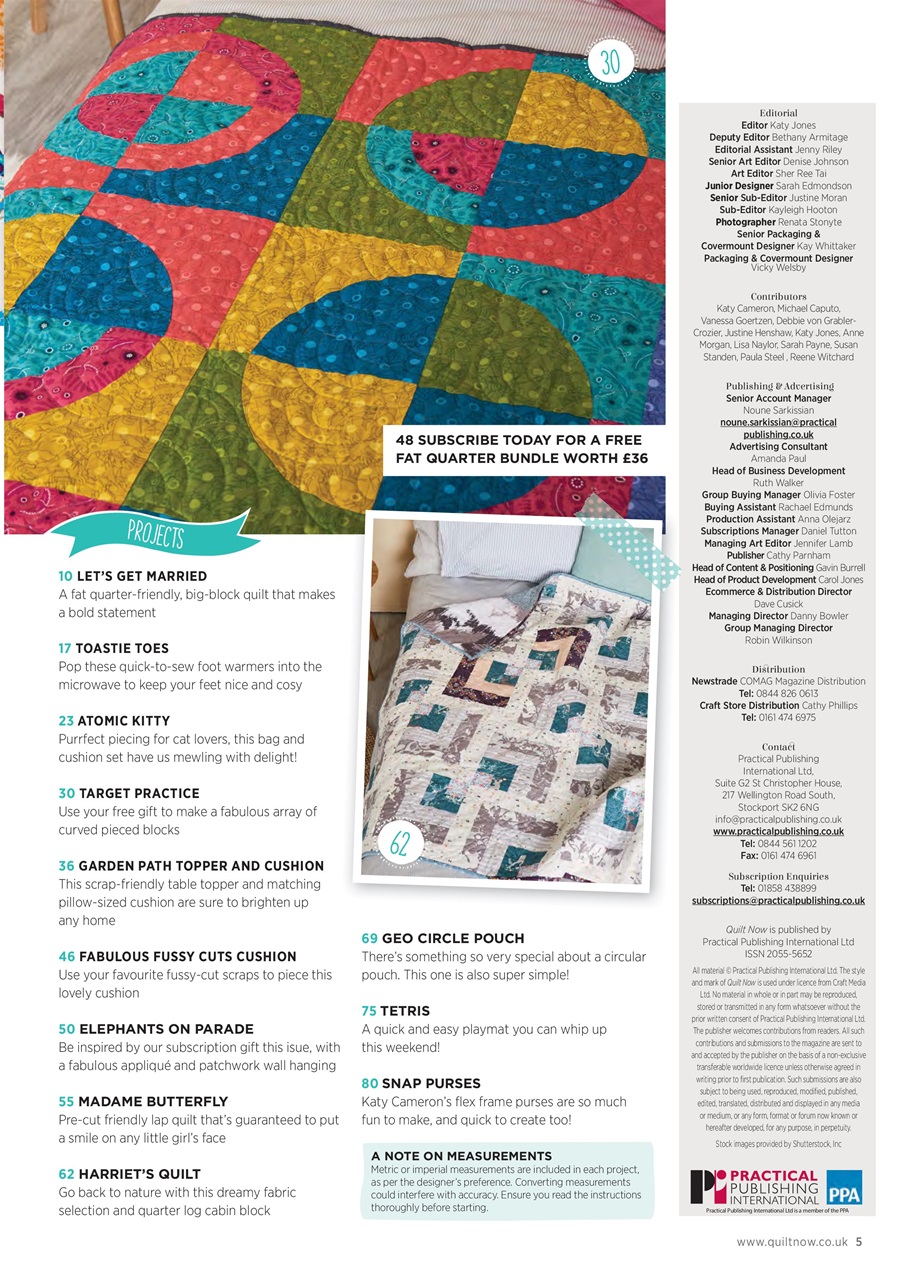 Quilt Now Preview Pages