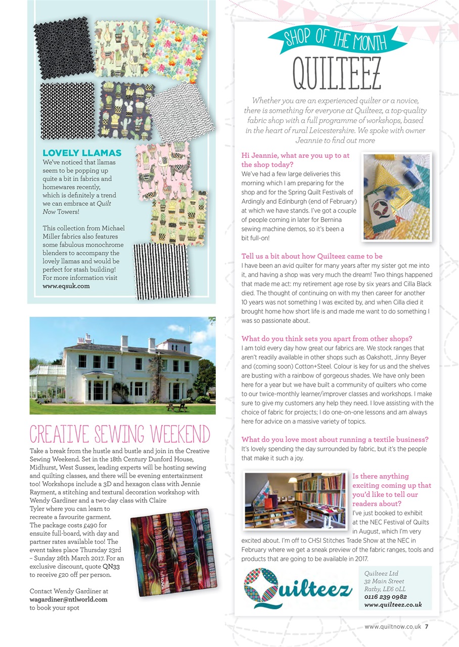Quilt Now Preview Pages