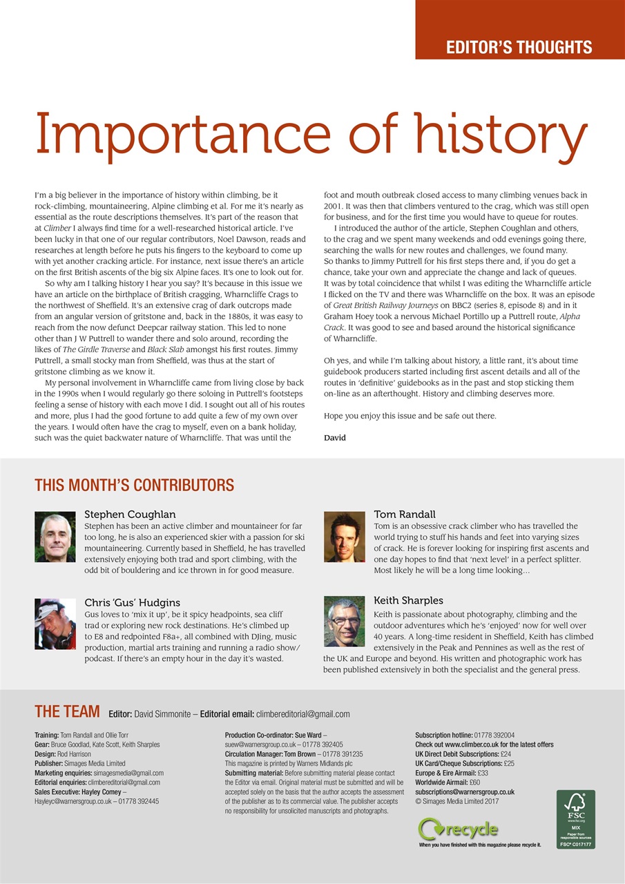 Climber Preview Pages