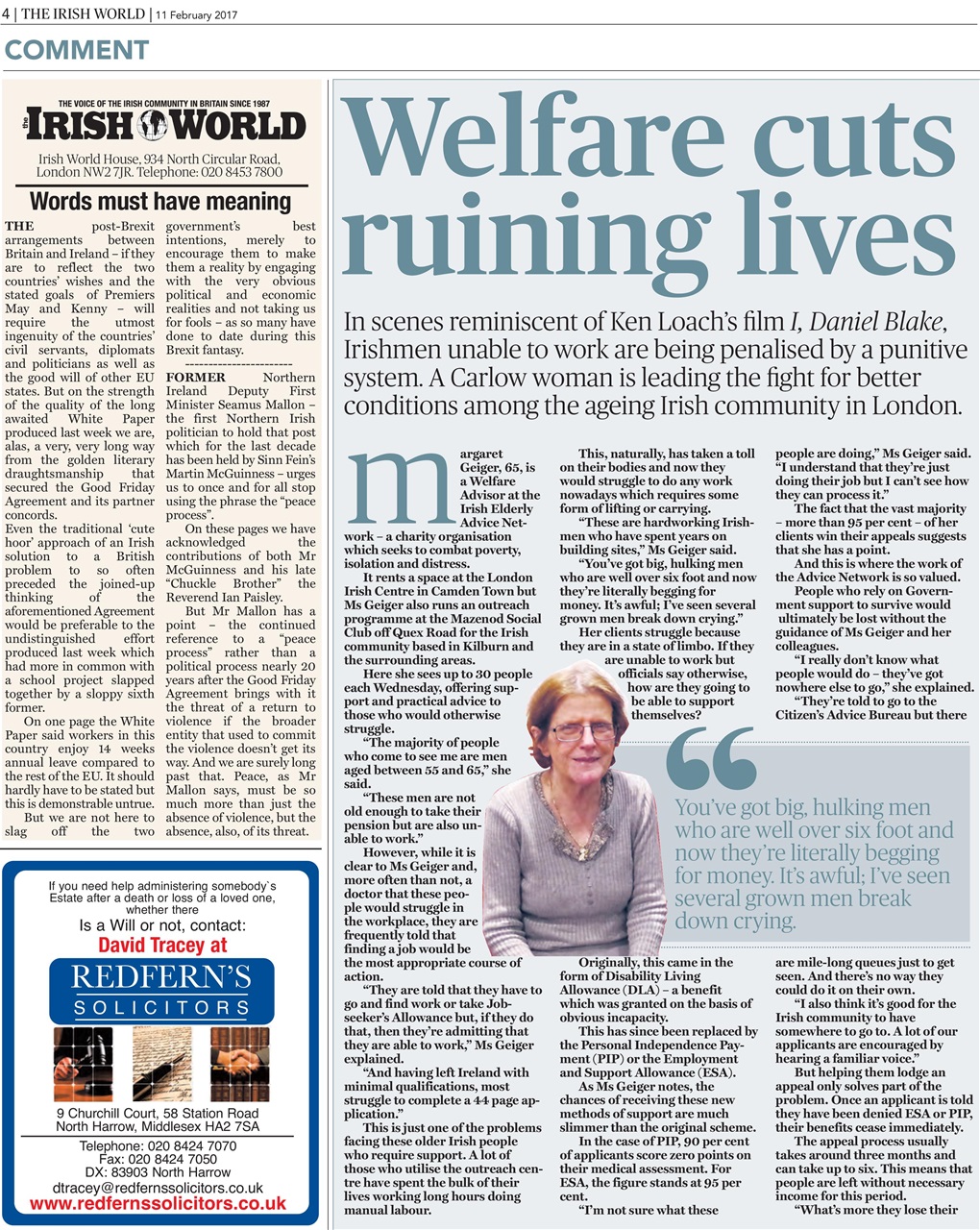 Irish World Preview Pages