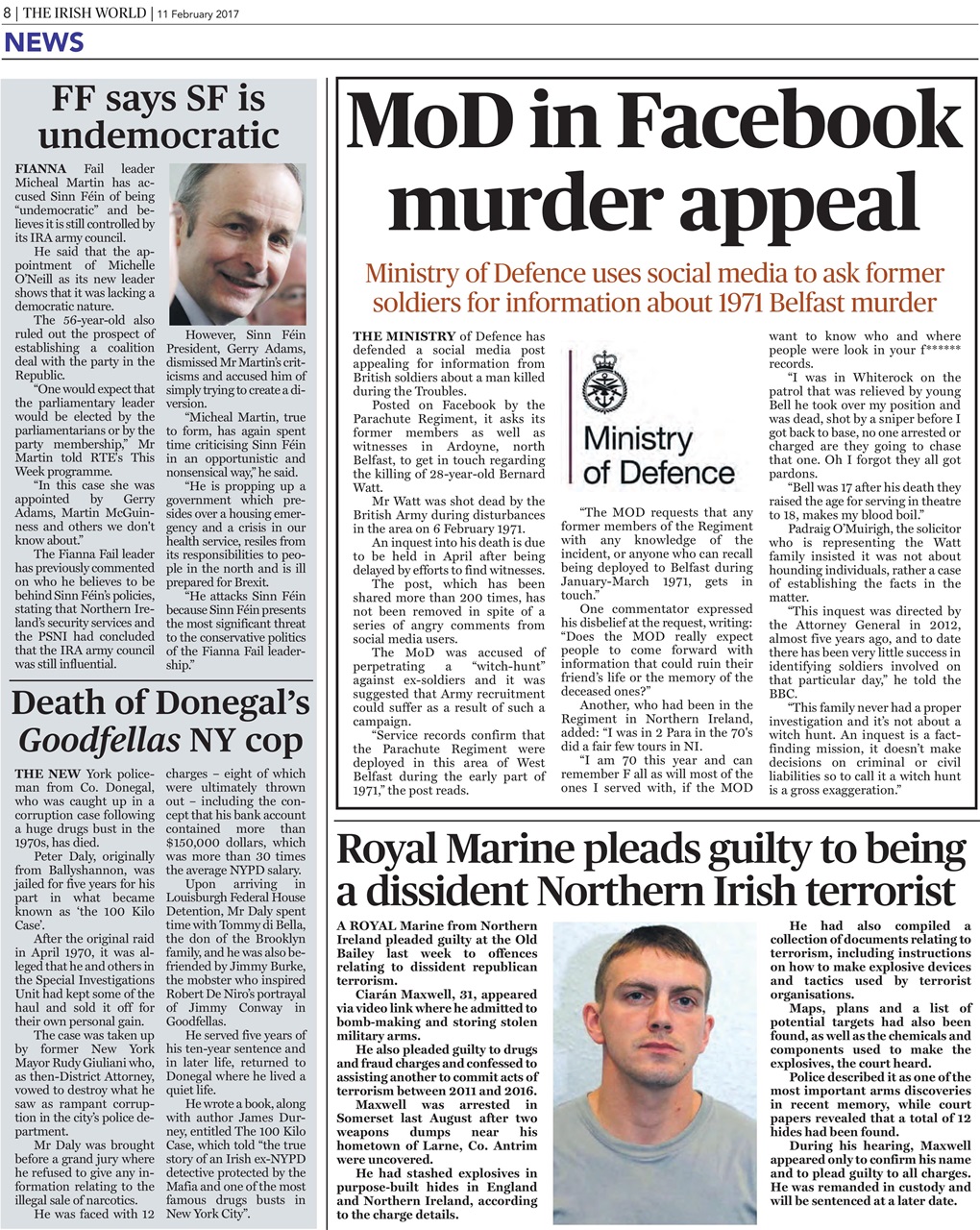 Irish World Preview Pages