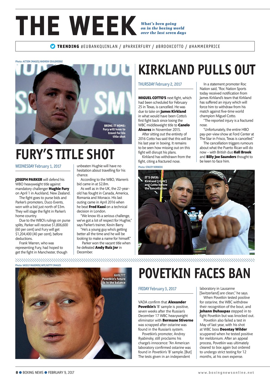 Boxing News Preview Pages