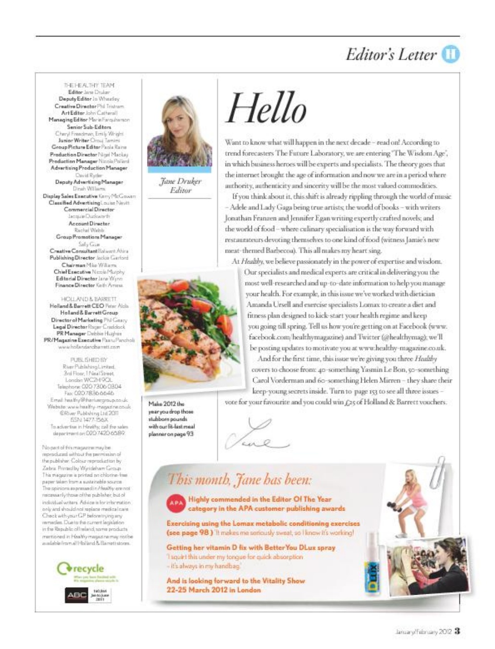 Healthy Magazine Preview Pages