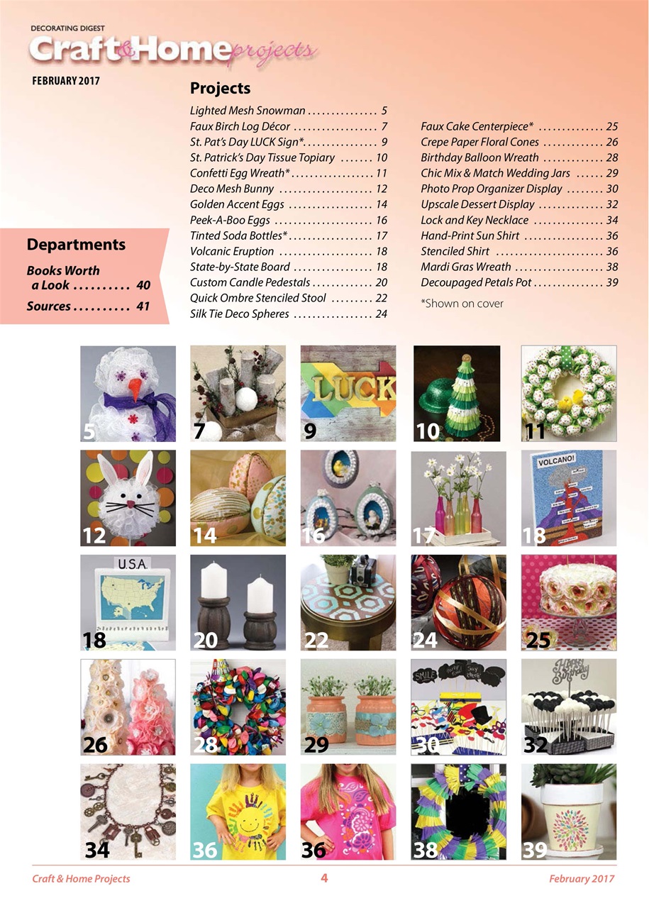 Craft & Home Projects Preview Pages