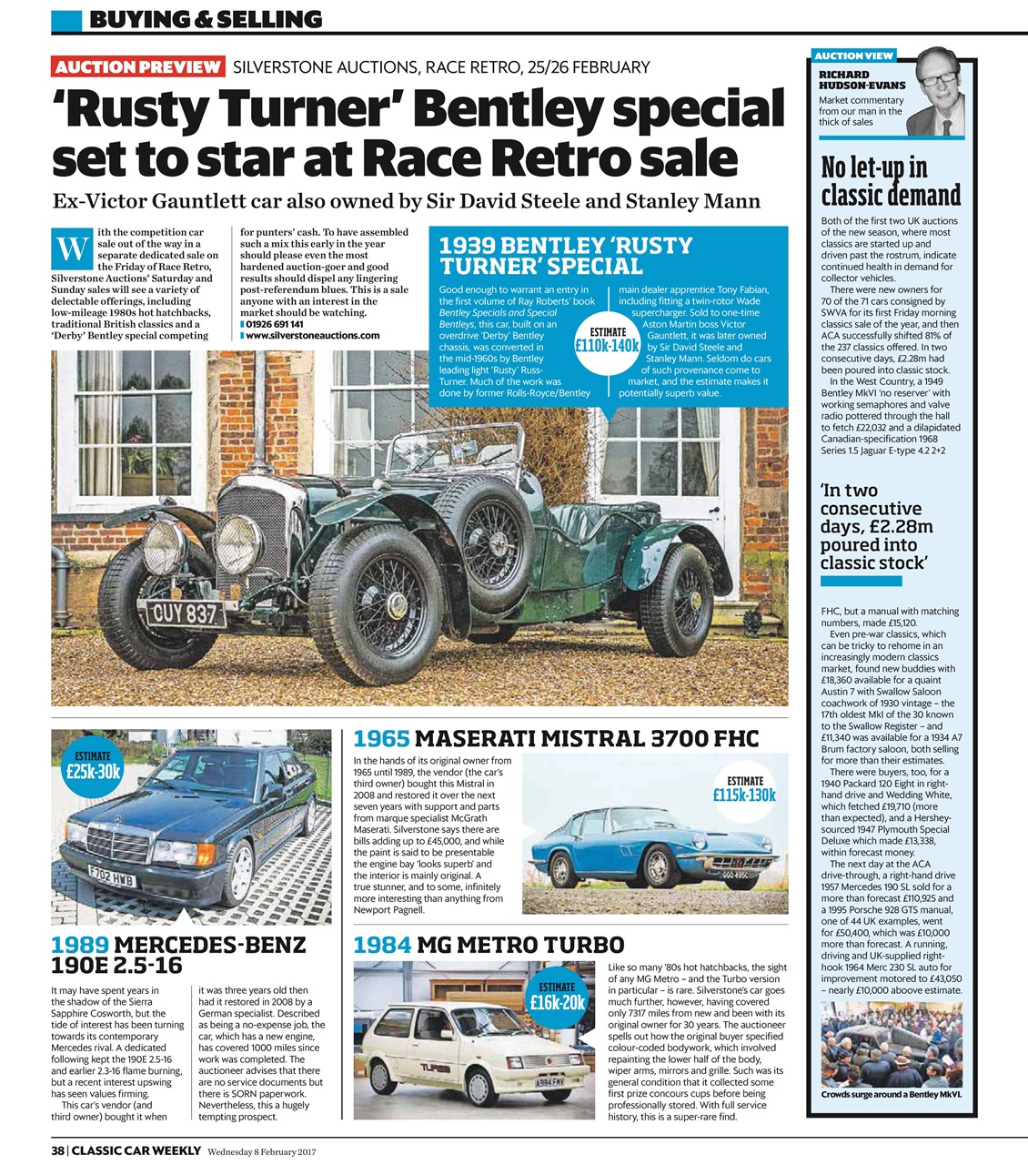 Classic Car Weekly Preview Pages