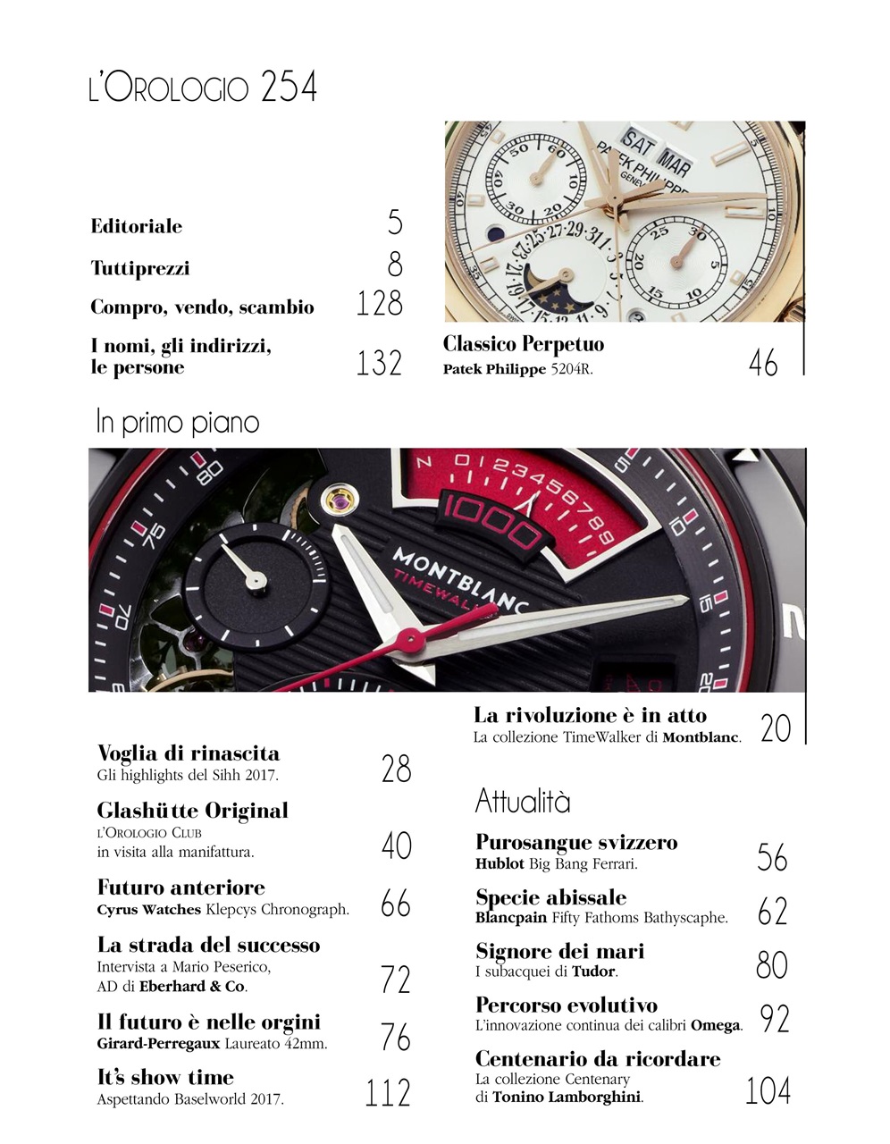 L'Orologio Preview Pages