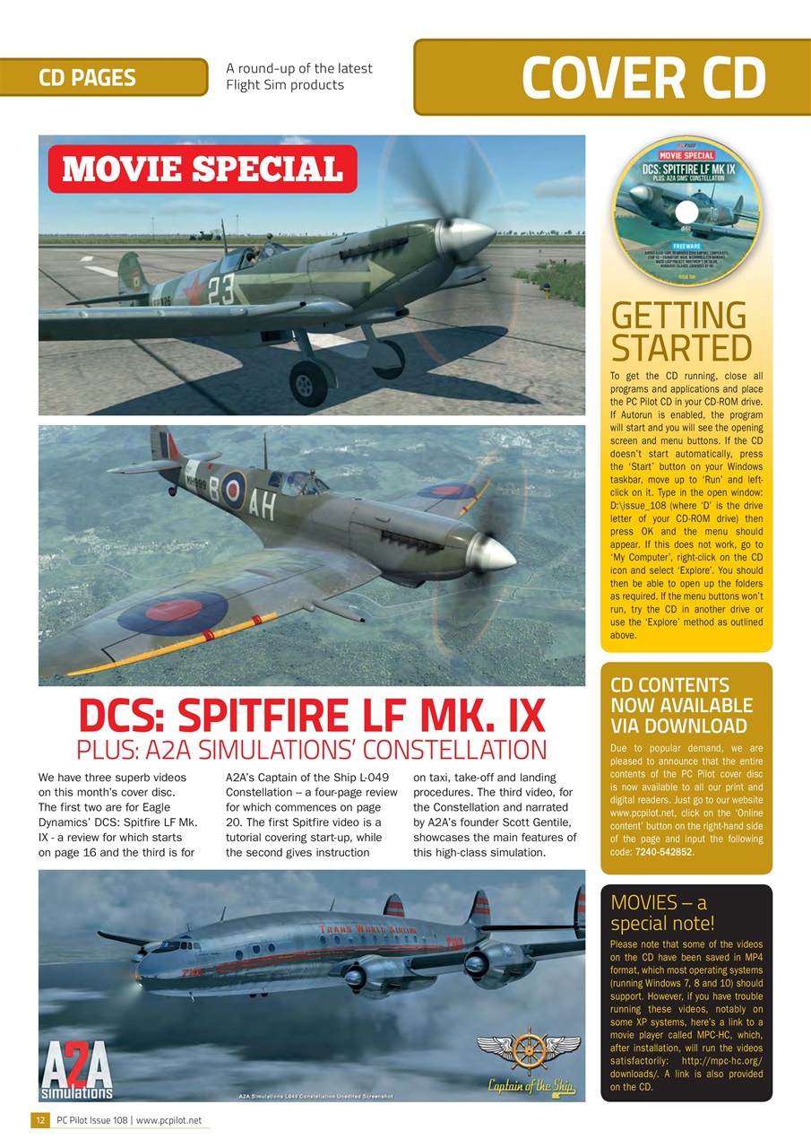 PC Pilot Preview Pages