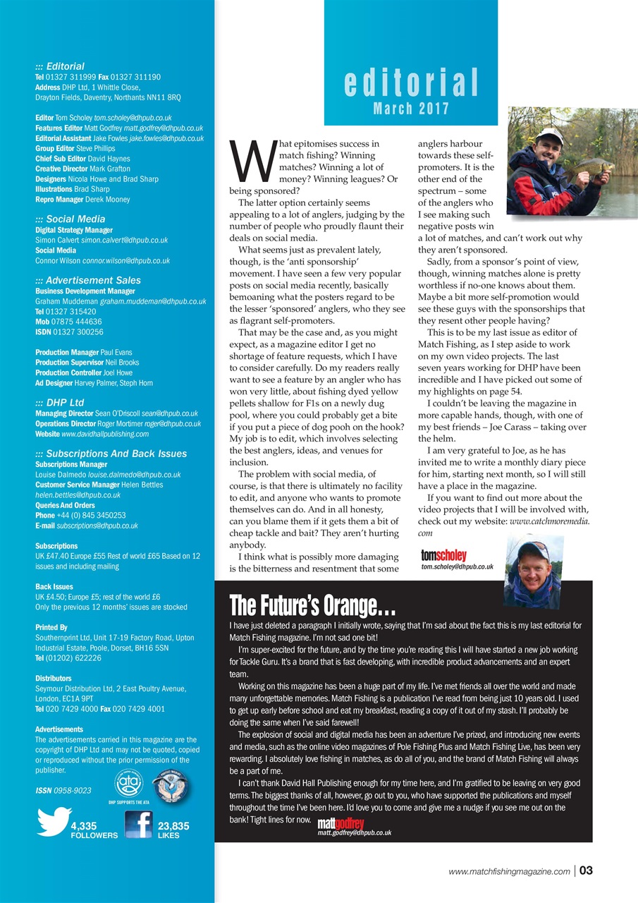 Match Fishing Preview Pages