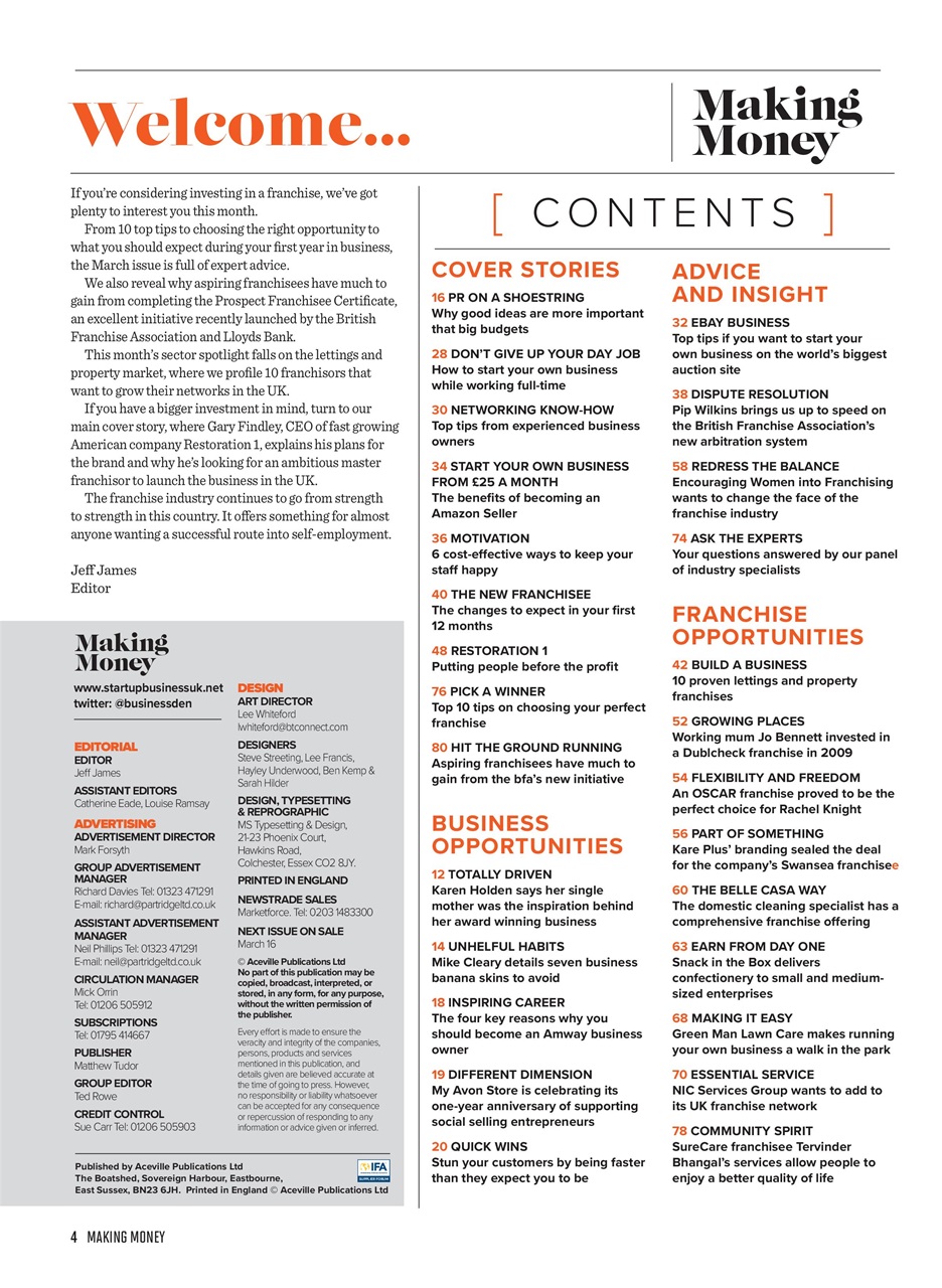 Making Money Preview Pages