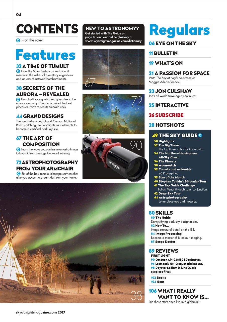 BBC Sky at Night Magazine Preview Pages