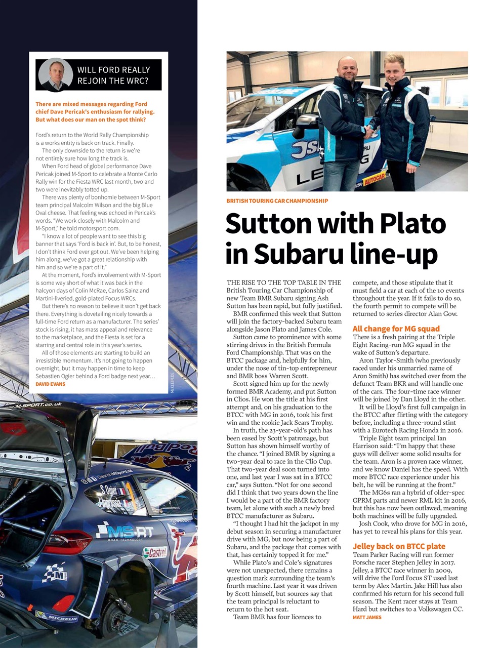 Autosport Preview Pages