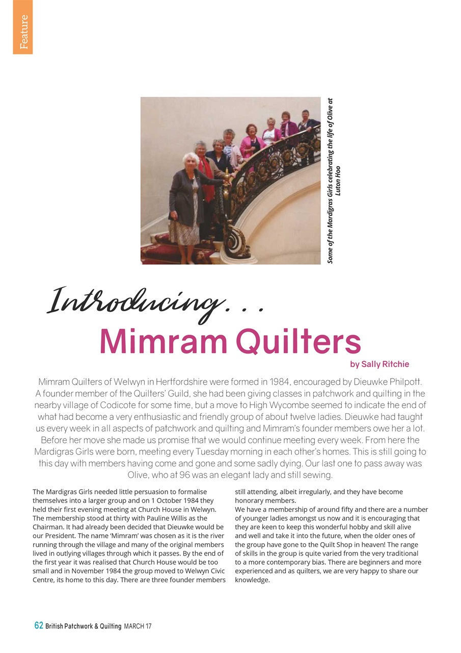 Patchwork and Quilting Preview Pages