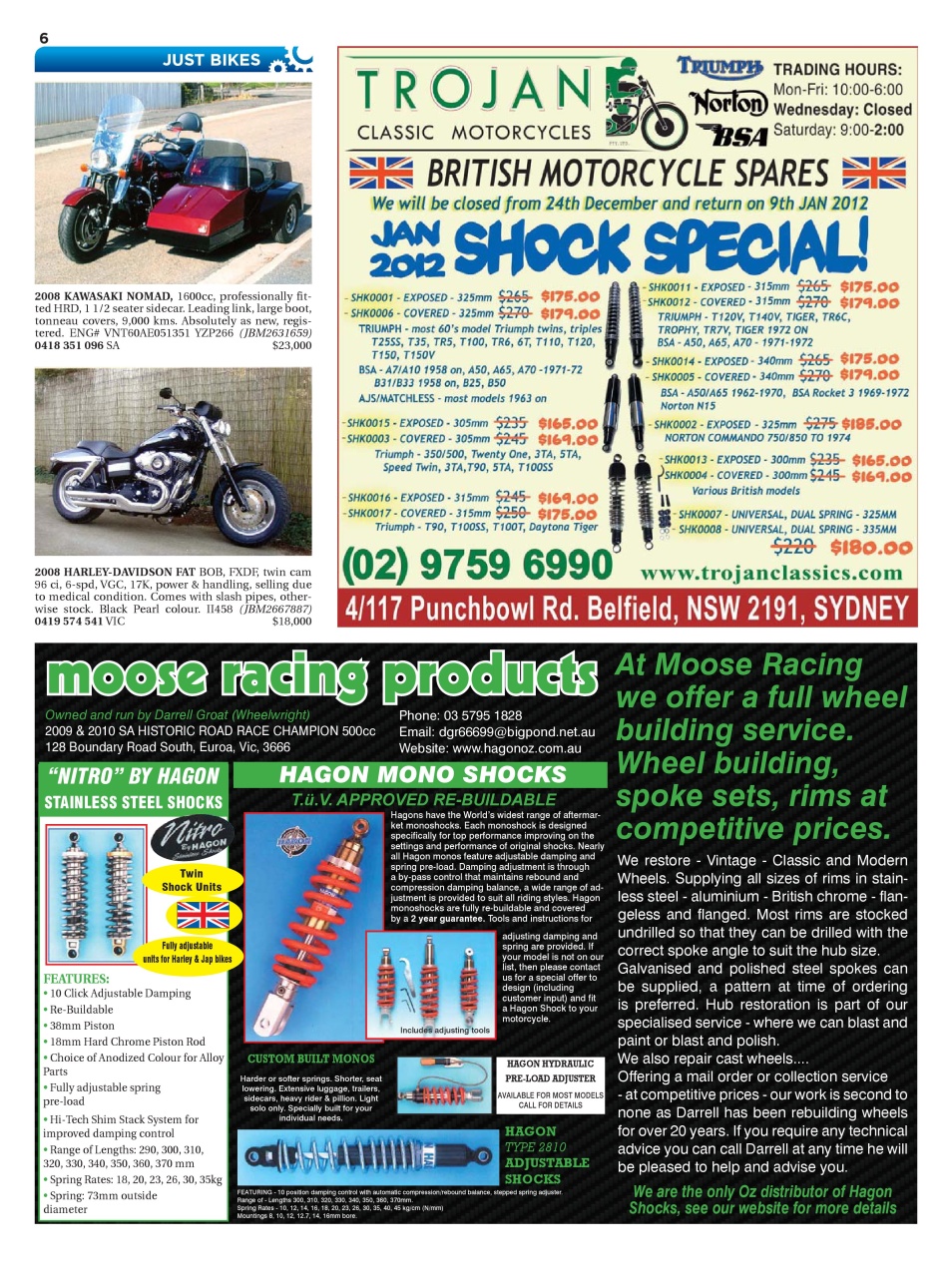 JUST BIKES Preview Pages