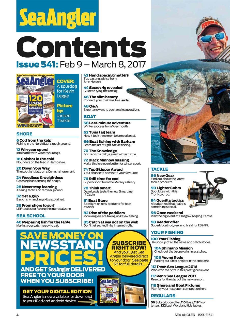 Sea Angler Preview Pages