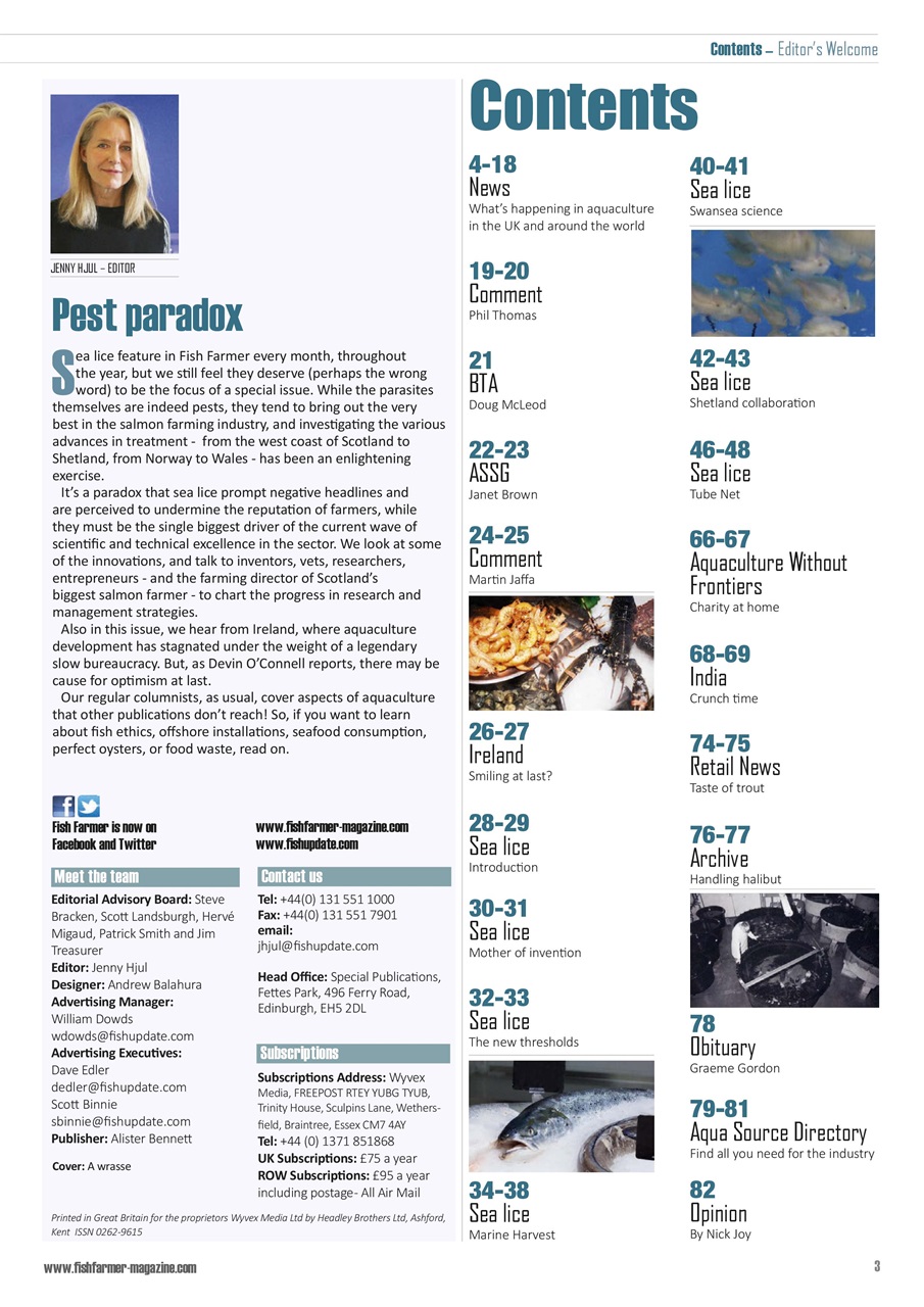 Fish Farmer Magazine Preview Pages