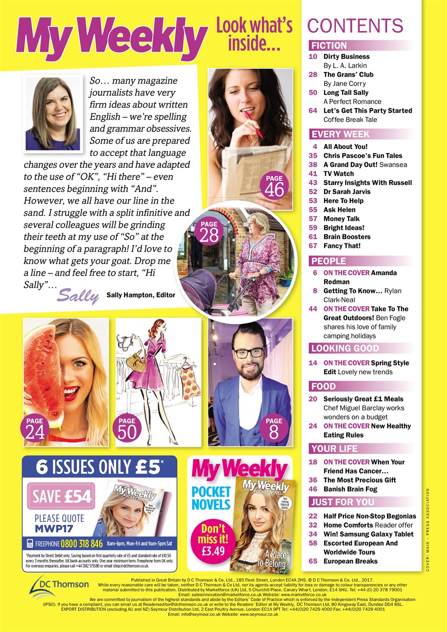 My Weekly Preview Pages