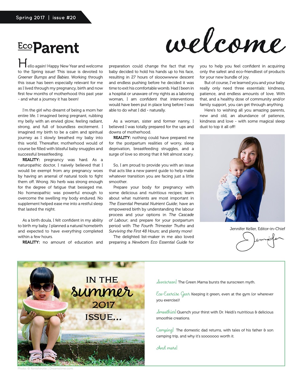 Ecoparent Magazine Preview Pages