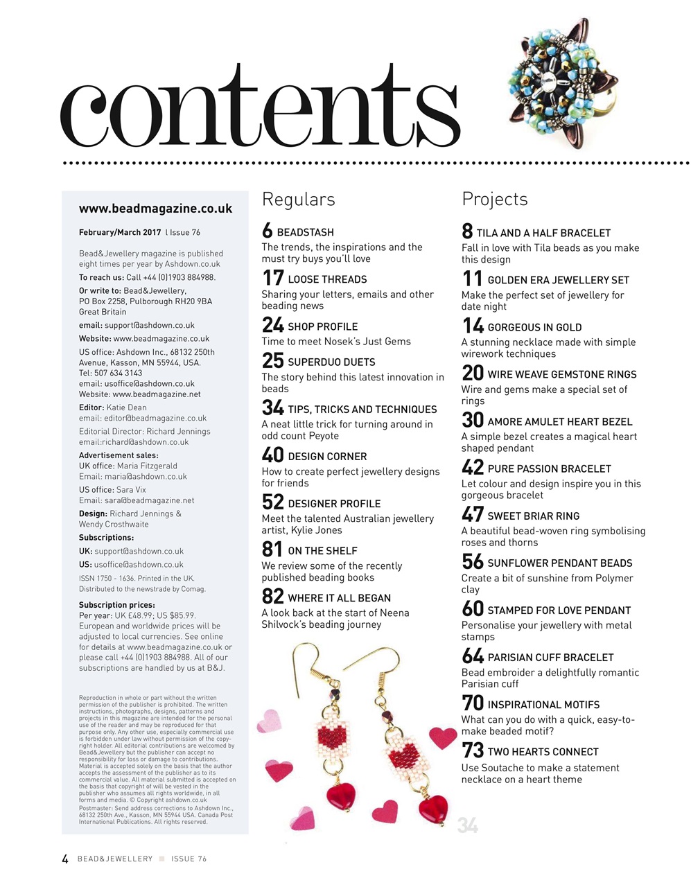 Bead & Jewellery Magazine Preview Pages