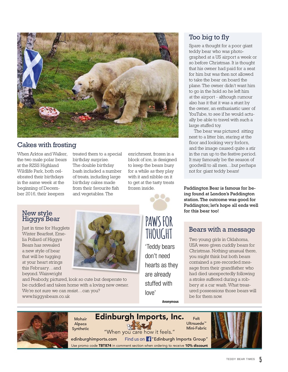 Teddy Bear Times Preview Pages