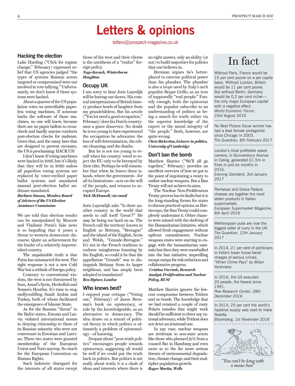 Prospect Magazine Preview Pages