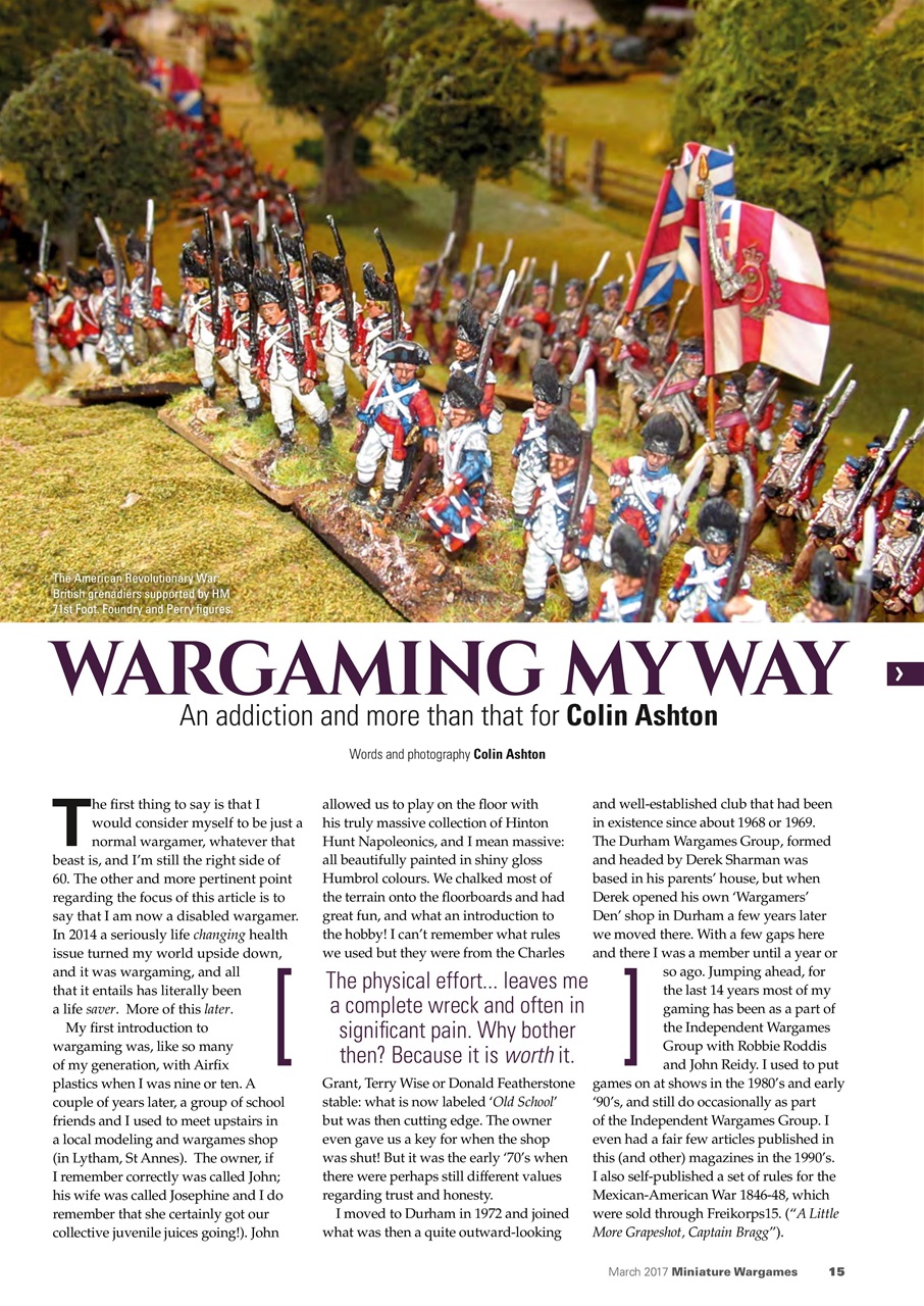 Miniature Wargames Preview Pages