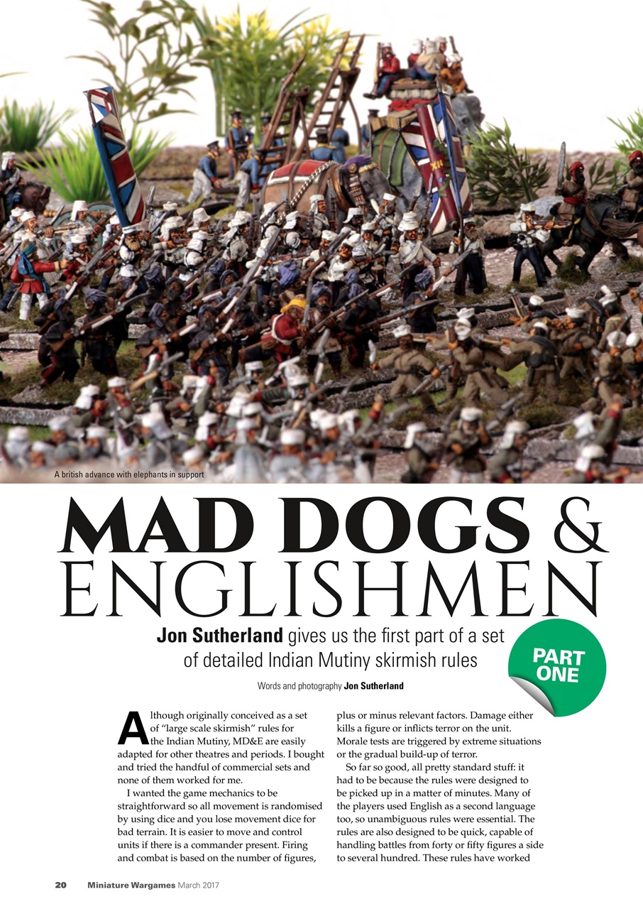 Miniature Wargames Preview Pages