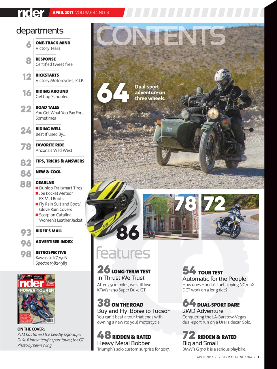 Rider Magazine Preview Pages