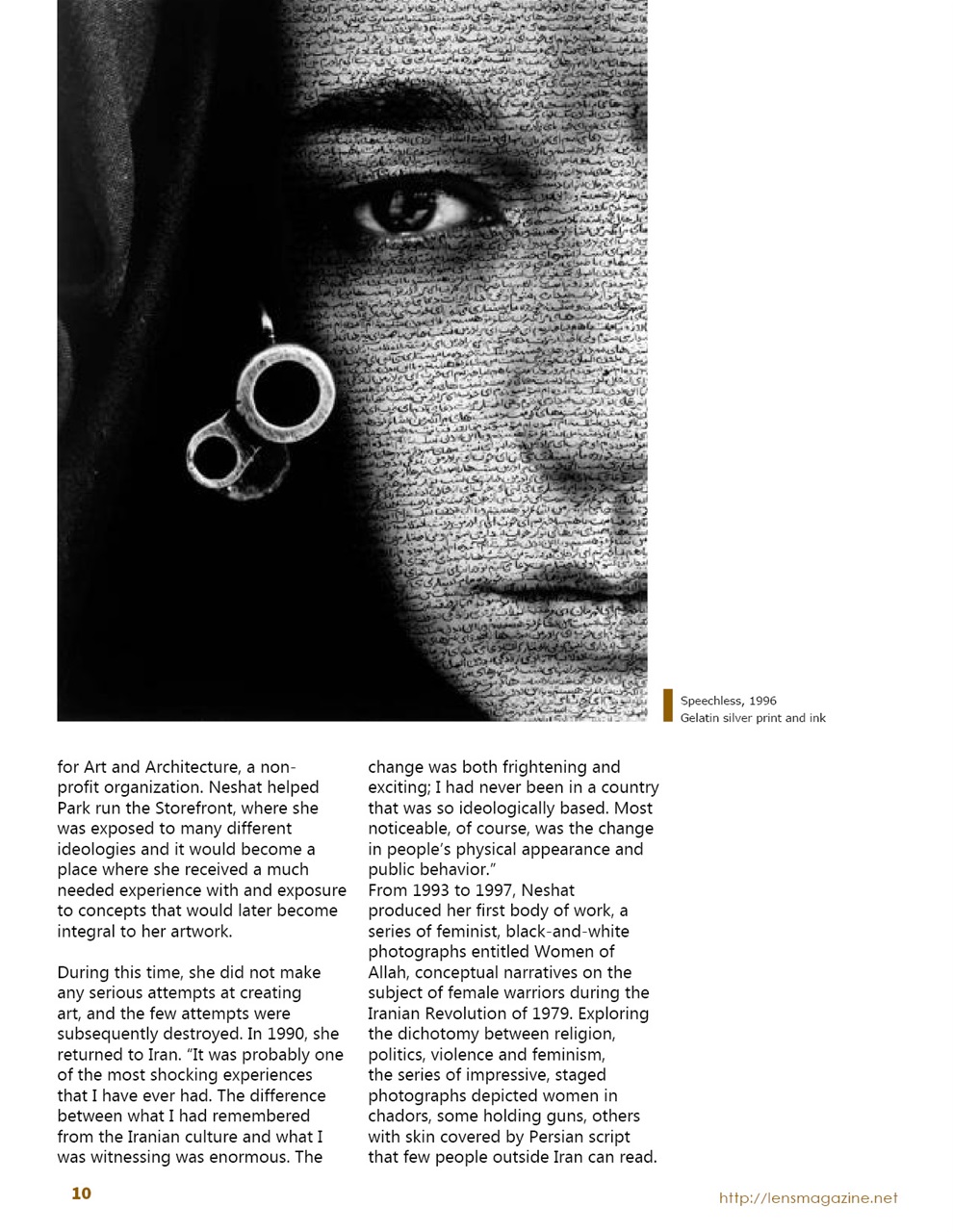 Lens Magazine Preview Pages