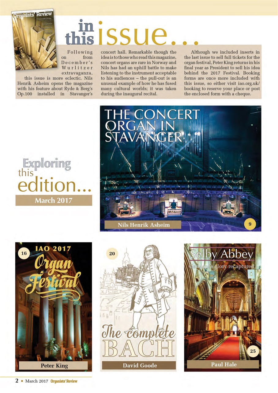 Organists' Review Preview Pages