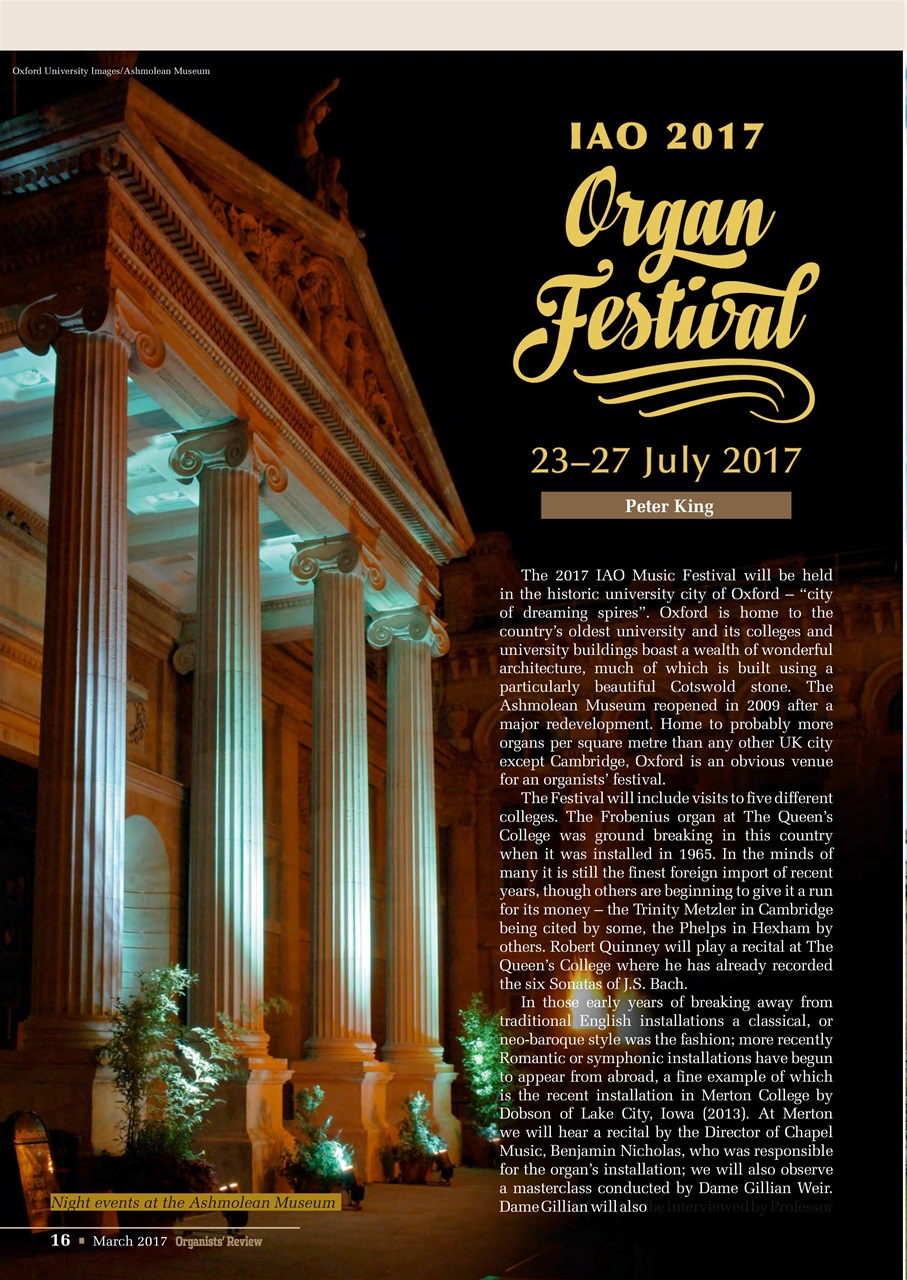 Organists' Review Preview Pages